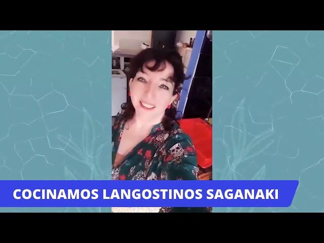 Receta gambas saganaki para el canal argentino
