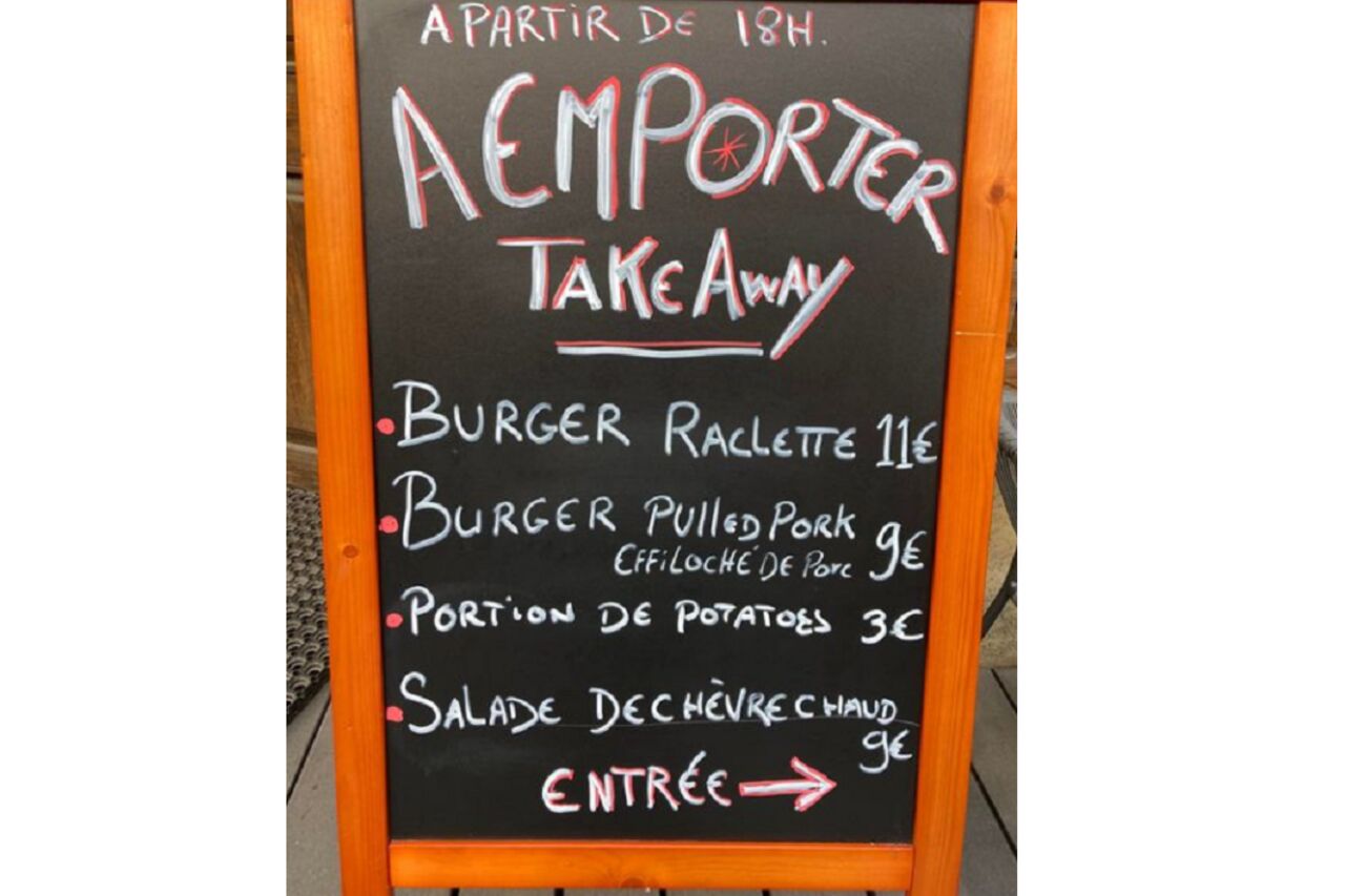 Une petite carte de take away pour cet été!