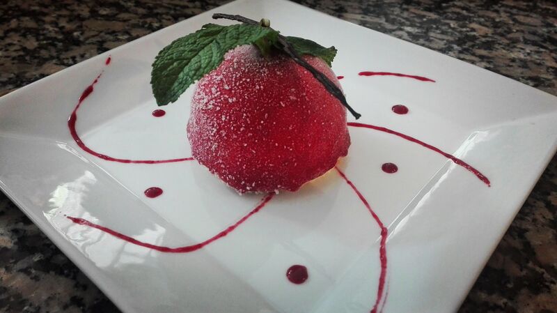 Dôme fraise et vanille