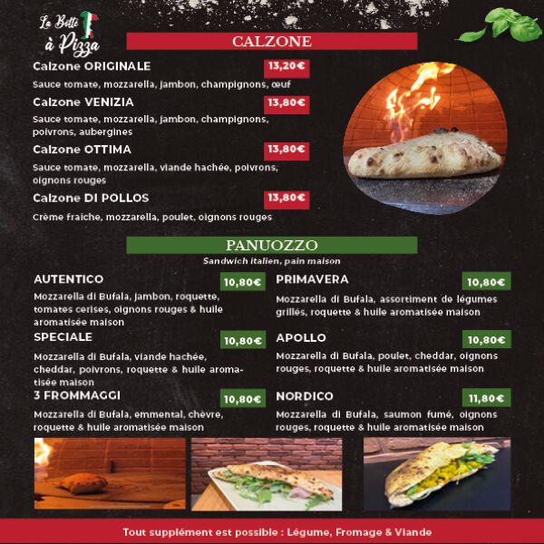 Nos Calzone & Panuozzo