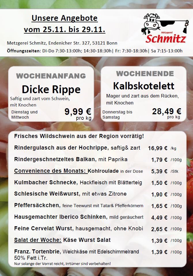 Unser Angebot für diese Woche: