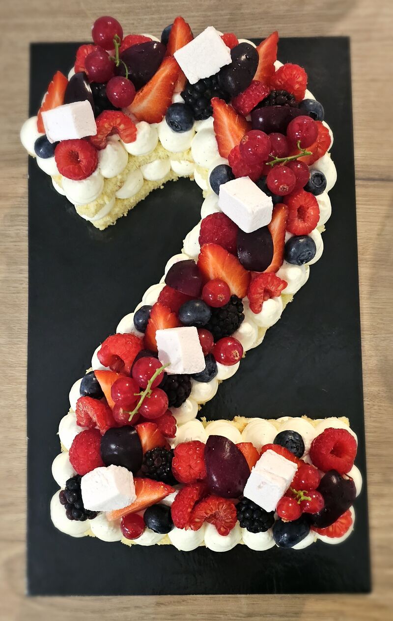 Number cake FRUITS ROUGES