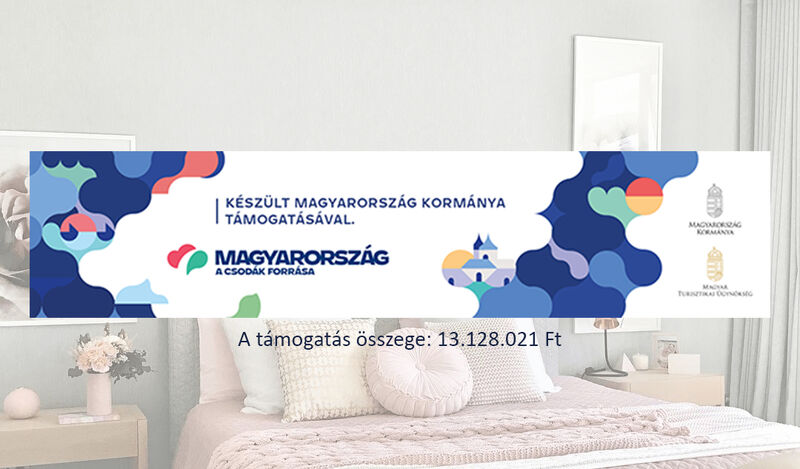 Panziónk megújult a Kisfaludy Turisztikai Fejlesztési Program keretin belül. Köszönjük Magyarország Kormánya Támogatását