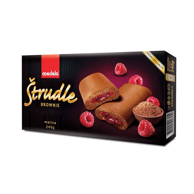 STRUDLE BROWNIE OD MALINE MEDELA 240G