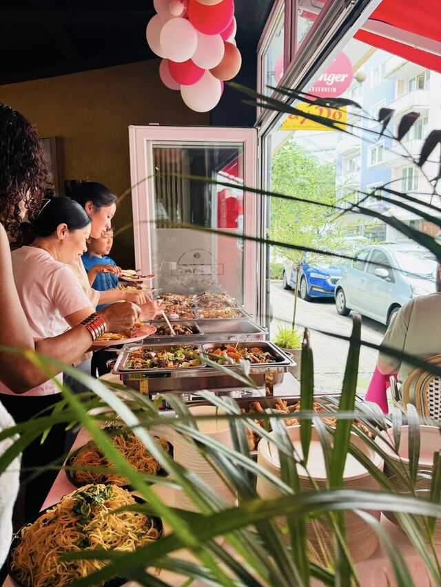 buffet für Geburtstagsparty