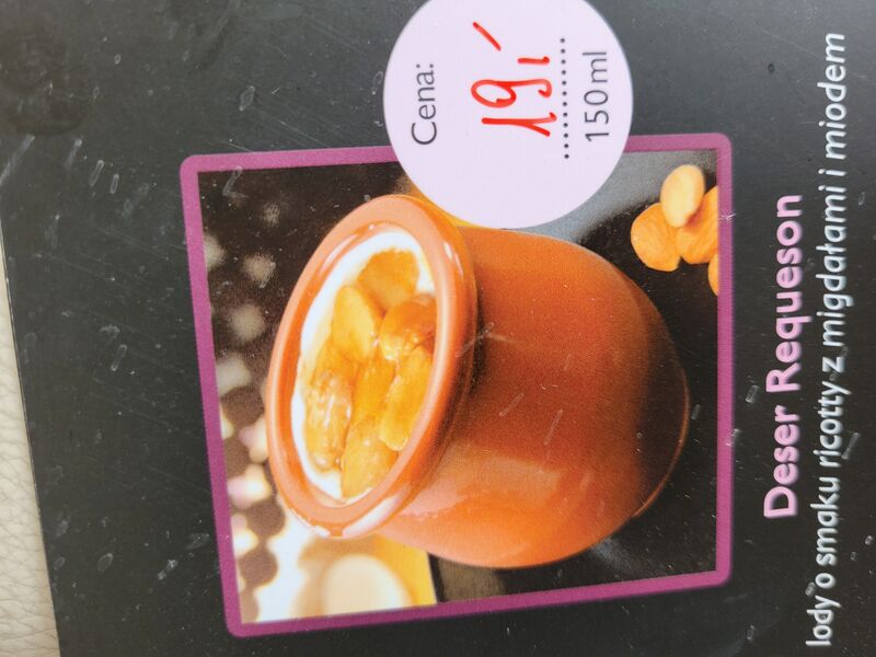 Nowości w Bistro
Lody deser Regueson