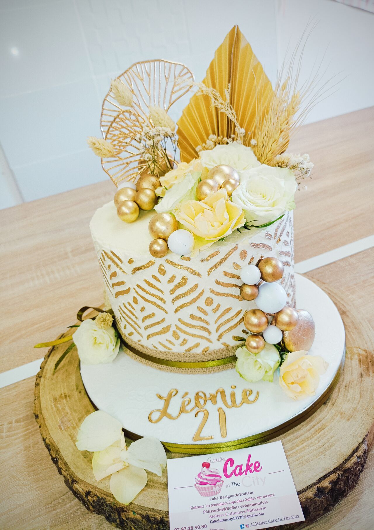 Gâteau thème floral 