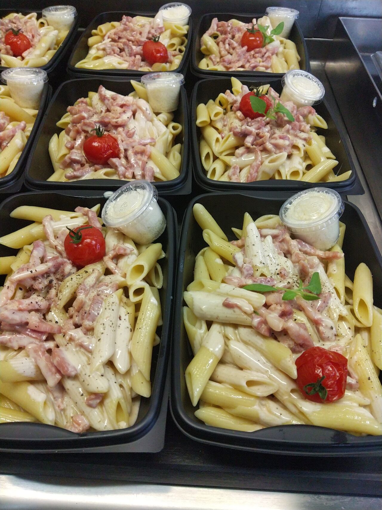 PENNE FRAICHES A LA CARBONARA