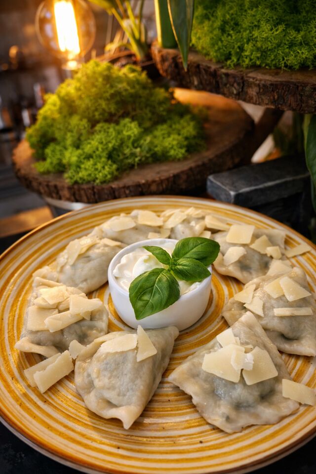 Pierogi ze szpinakiem