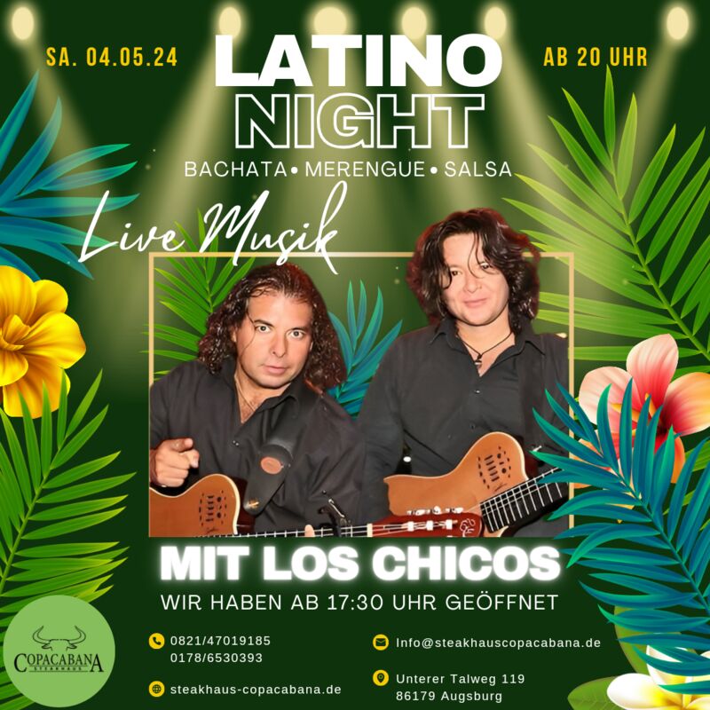 Sa. 04.05 Live Musik mit Los Chicos