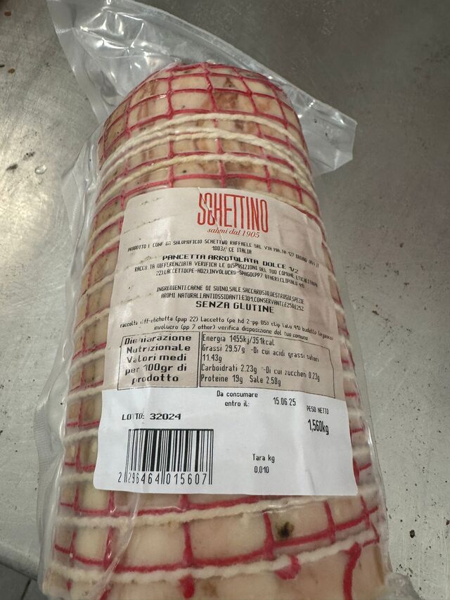 Pancetta coppata italiana 