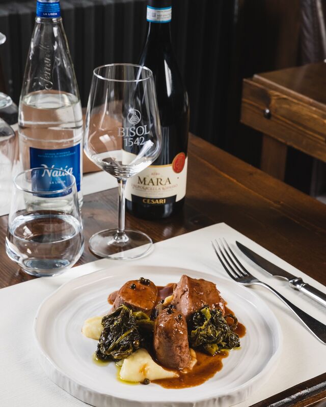 Filetto di cinta senese al pepe verde