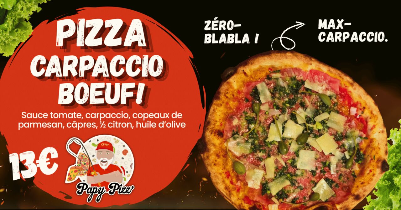 Pizza Carpaccio de Bœuf 