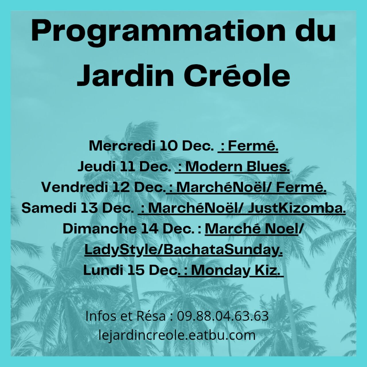PROGRAMME SEMAINE