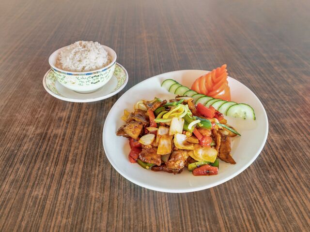 Schweinebauch 2x gebraten