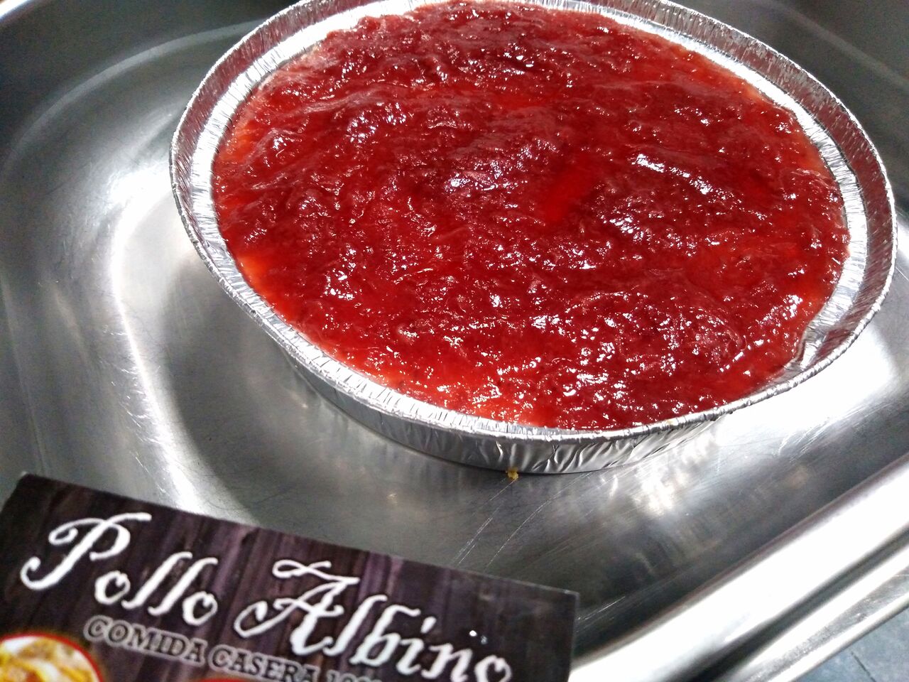 Tarta sin azúcar y tb la adaptamos para celiacos, tarta de queso con mermelada ??✌️