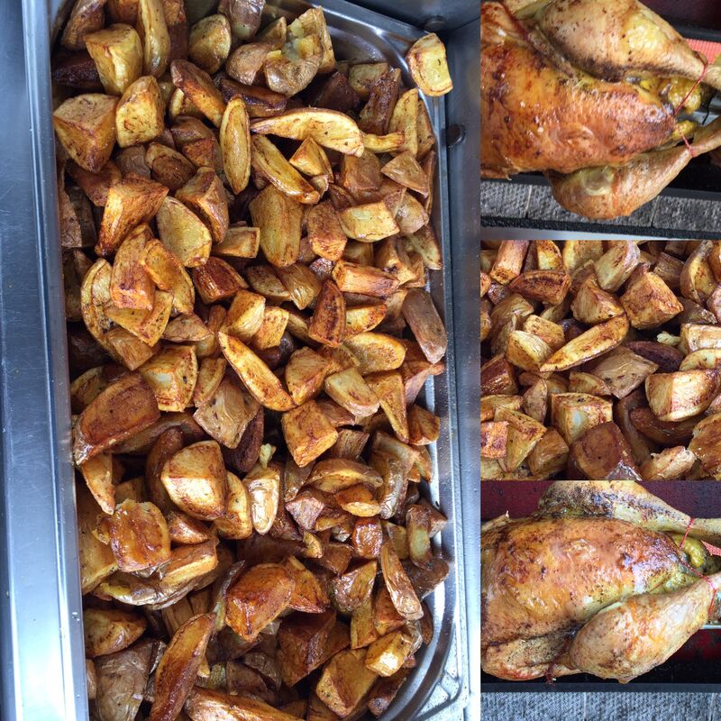 Poulet fermier avec frites maison 