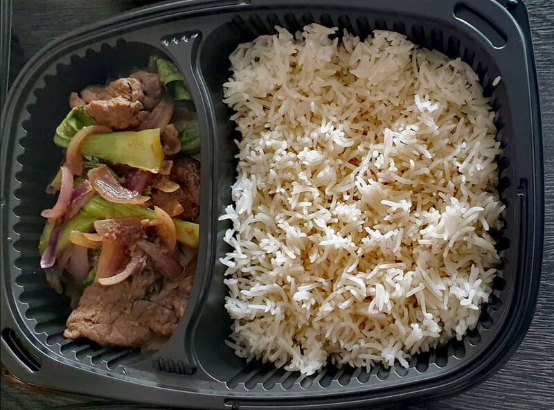 Boeuf sauté et riz basmati
