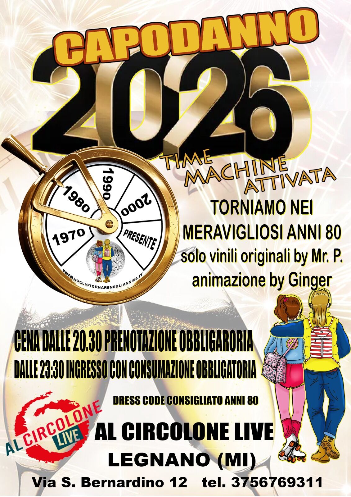 Serata anni 80 a Capodanno!