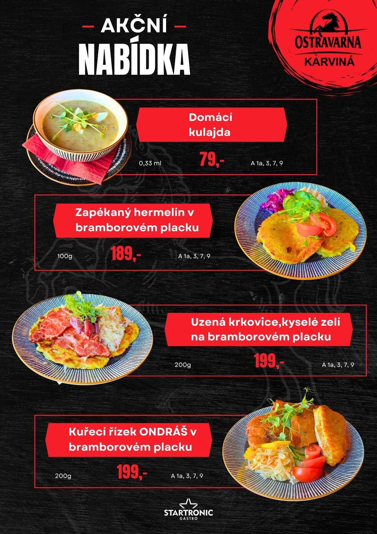 🍲 Ostravarna Karviná – Akční nabídka