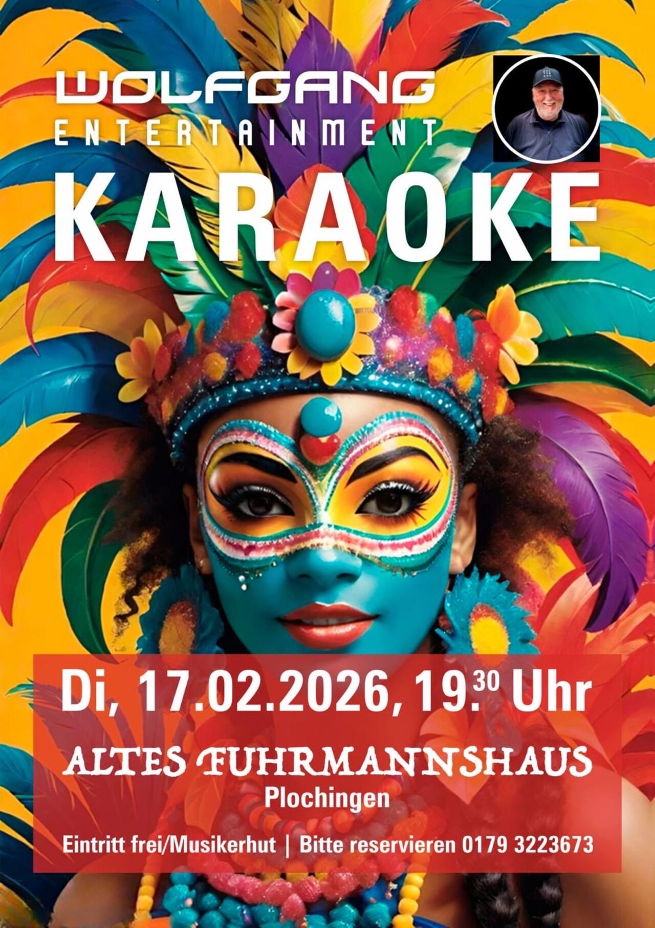 Am Dienstag, 17.02.26 Faschings - Karaoke ab 19:30