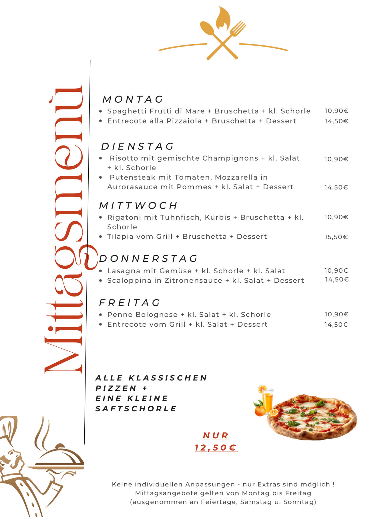 MITTAGSMENU