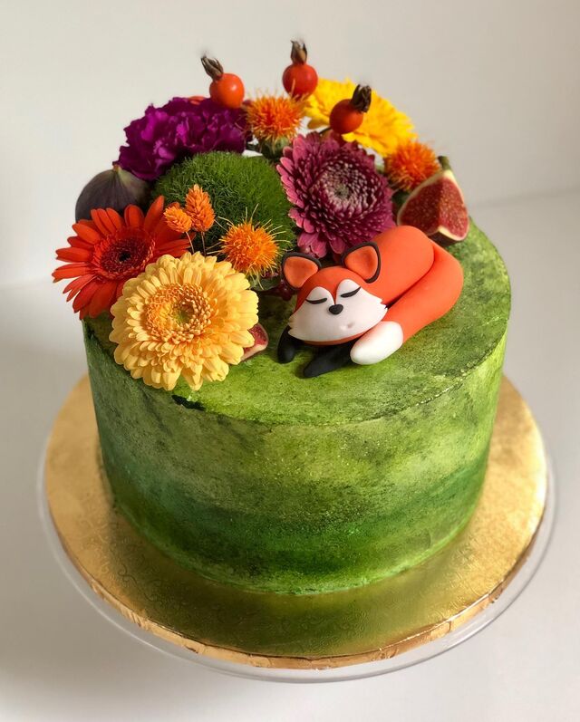 Torty okolicznościowe - jesienny lisek