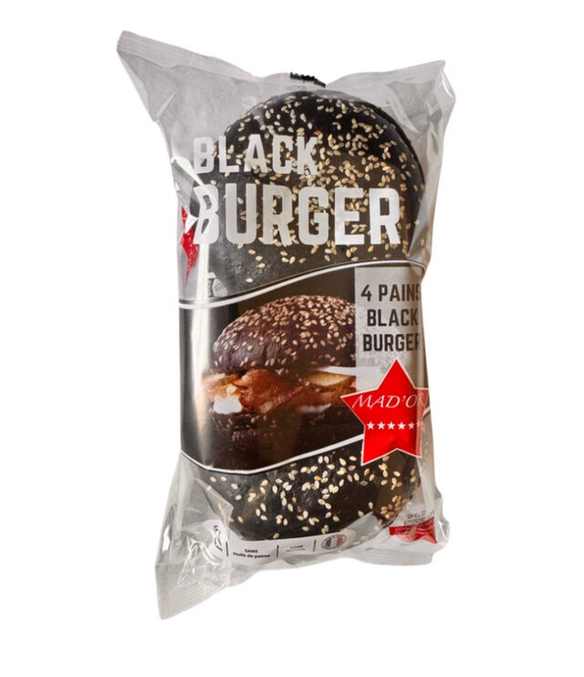 Black Maxi Burger 1 paquet de 4 pains burger 