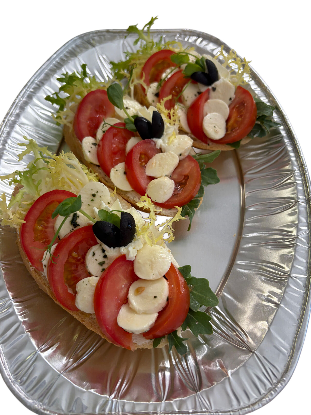 Chlebíček rajče mozzarella