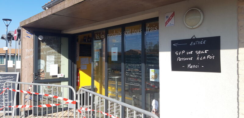 De nos jours,Vente à emporter uniquement
Jusqu'à nouvel ordre..