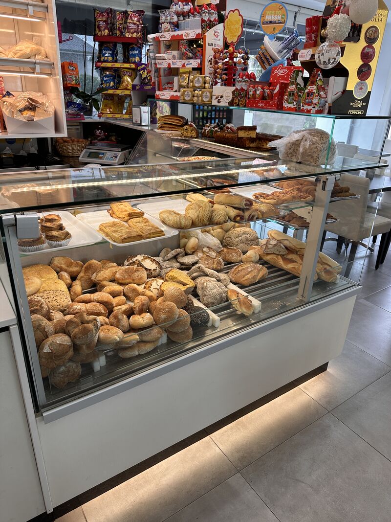 montra de pães
