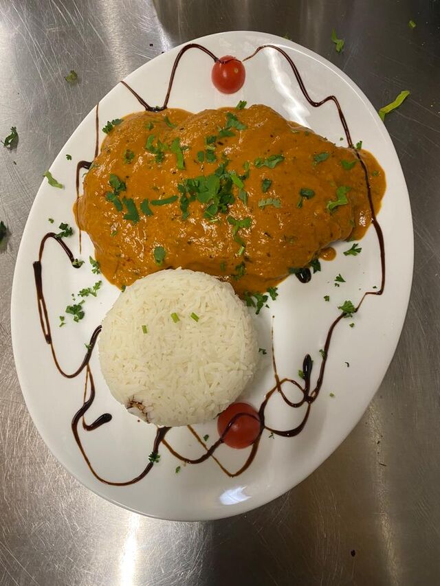 Grebi-Schnitzel mit Reis 