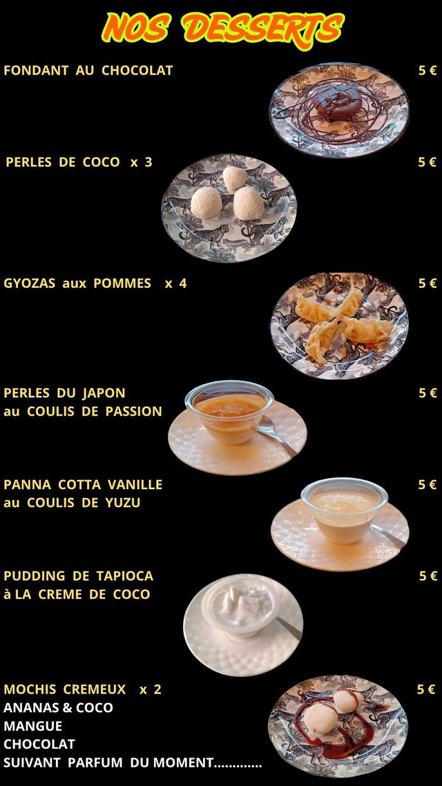 NOS DESSERTS