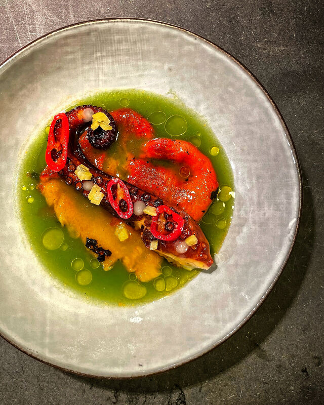 Poulpe, Concombre, Poivron