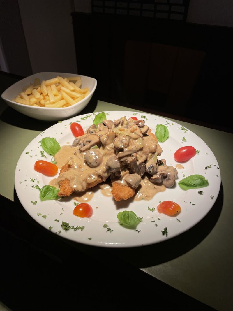Champignon-Rahm-Schnitzel