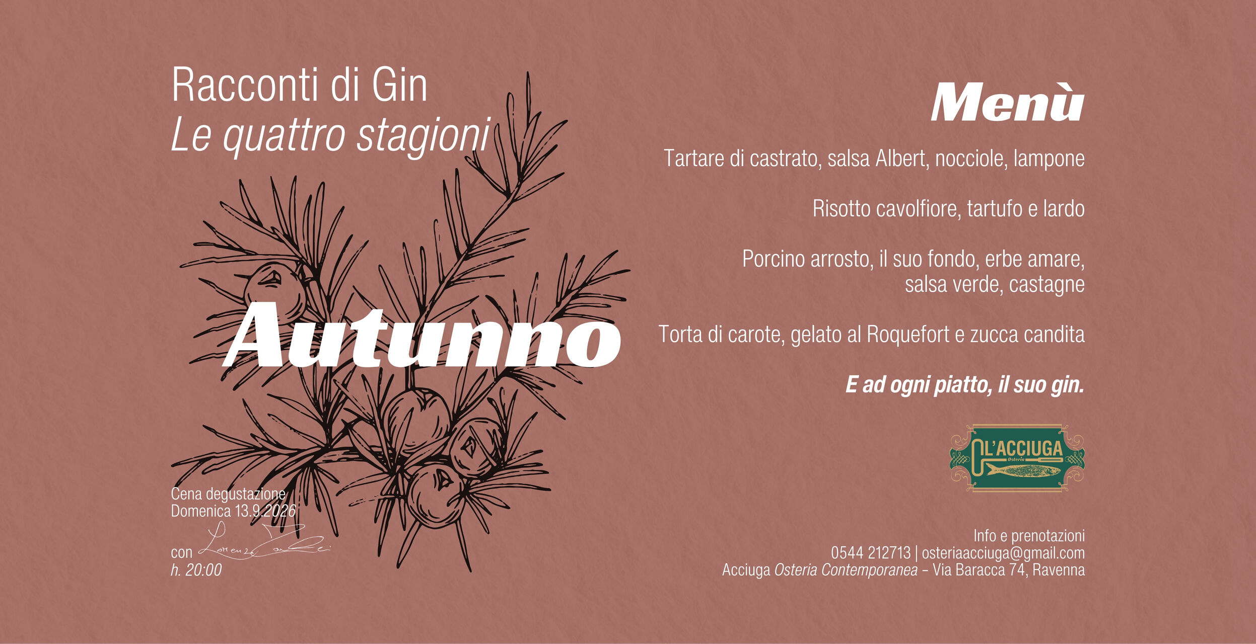 Racconti di Gin – 13.9.2026