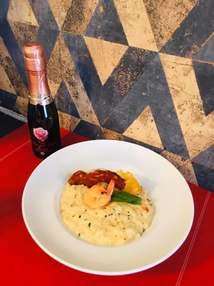 Risotto à la crevette rose