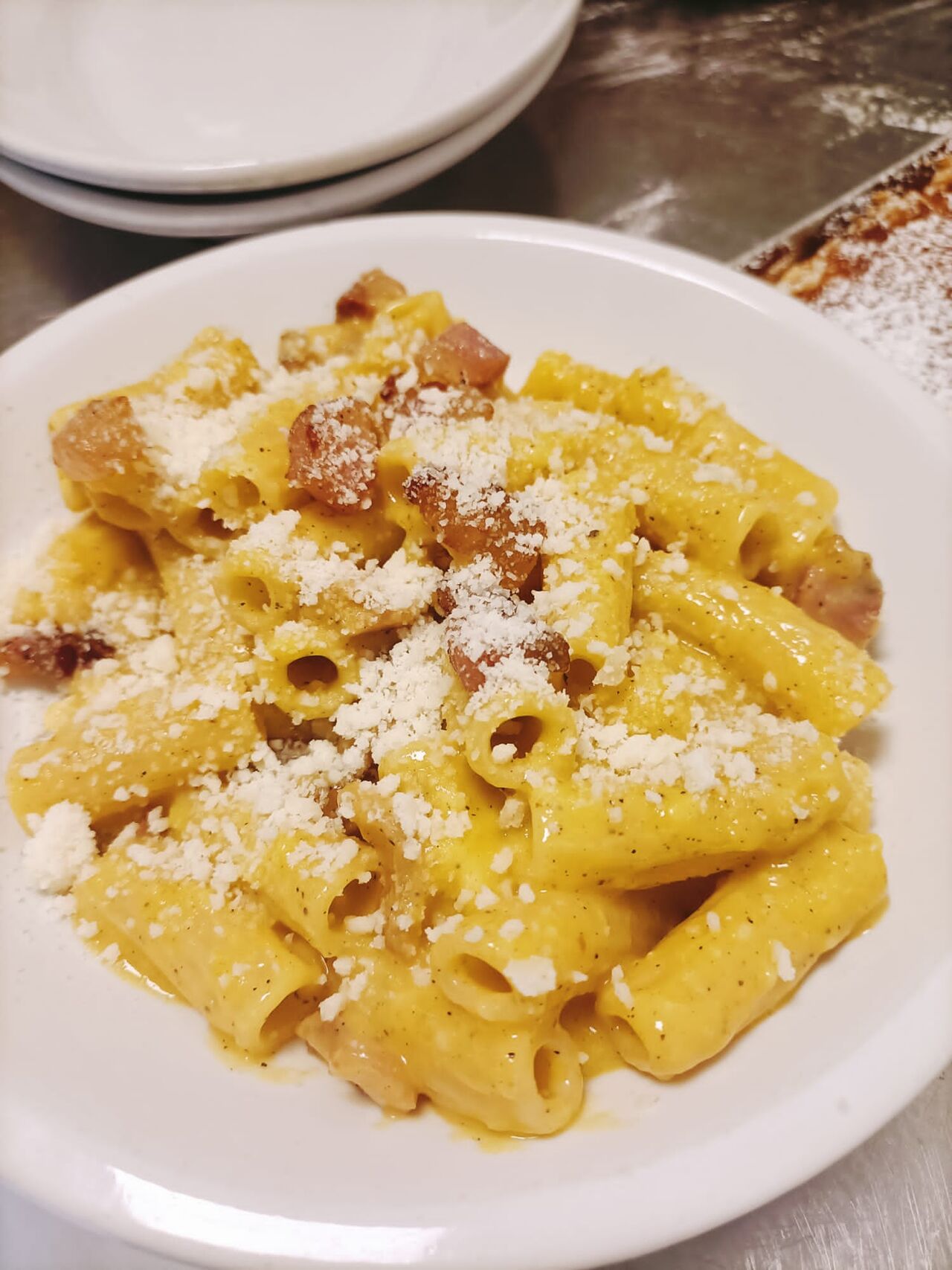 Rigatoni alla carbonara