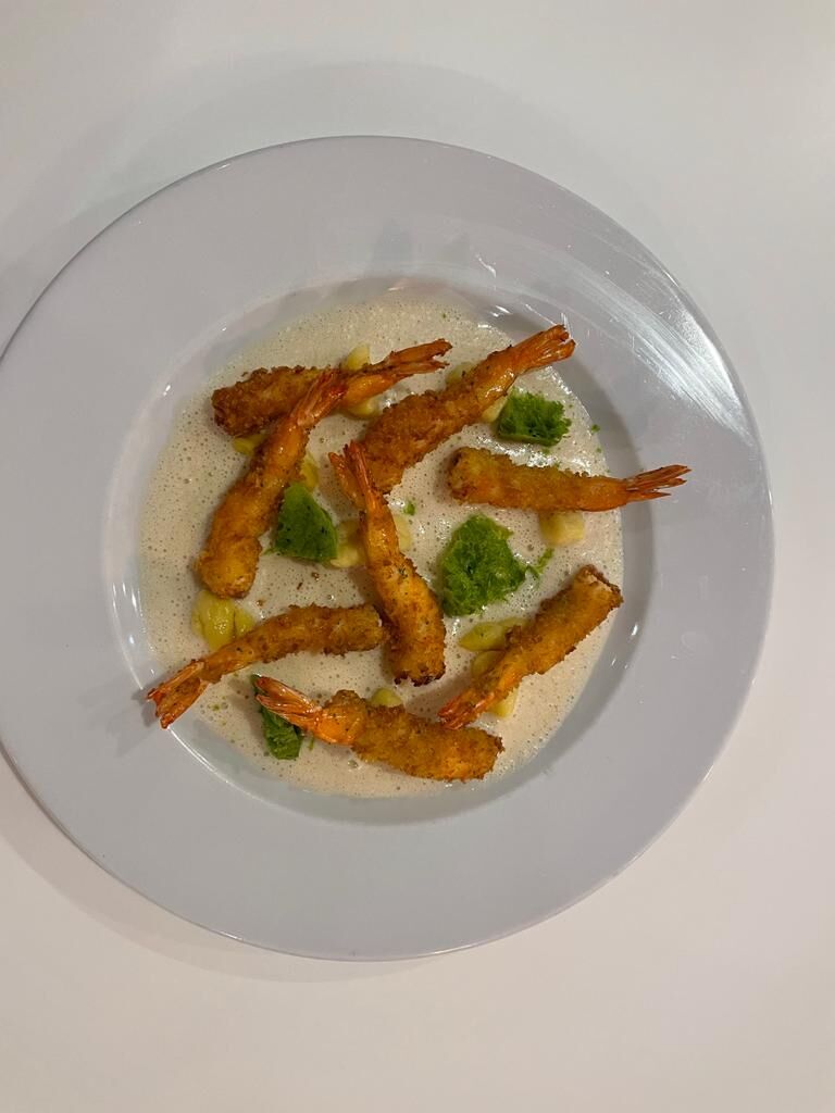 Crujientes de langostinos de Vinaroz 