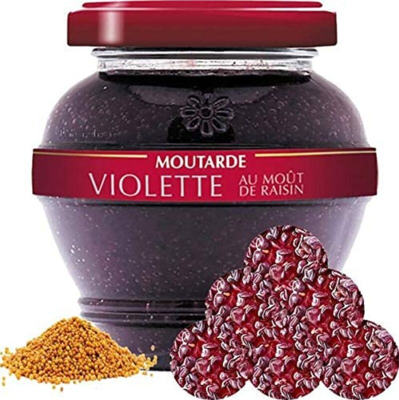 Moutarde violette au mout de raisin - 55gr - 2,48€ - 200gr - 3,82€
