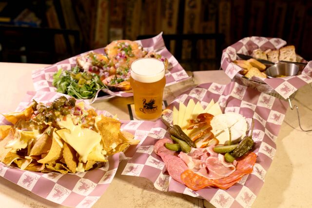 Menu food and drinks. 