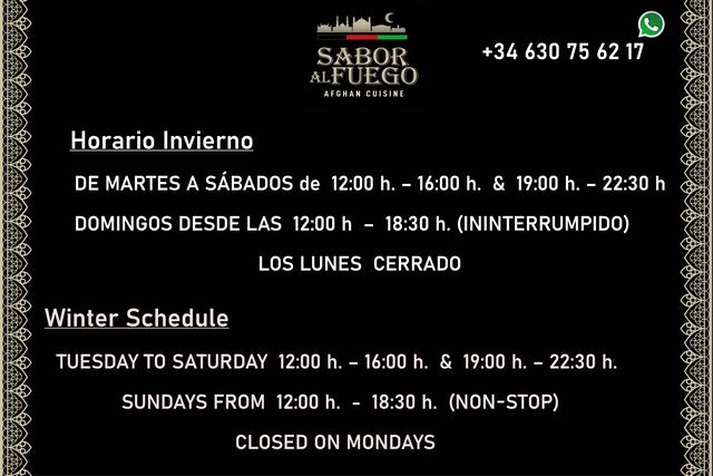 HORARIO DE INVIERNO