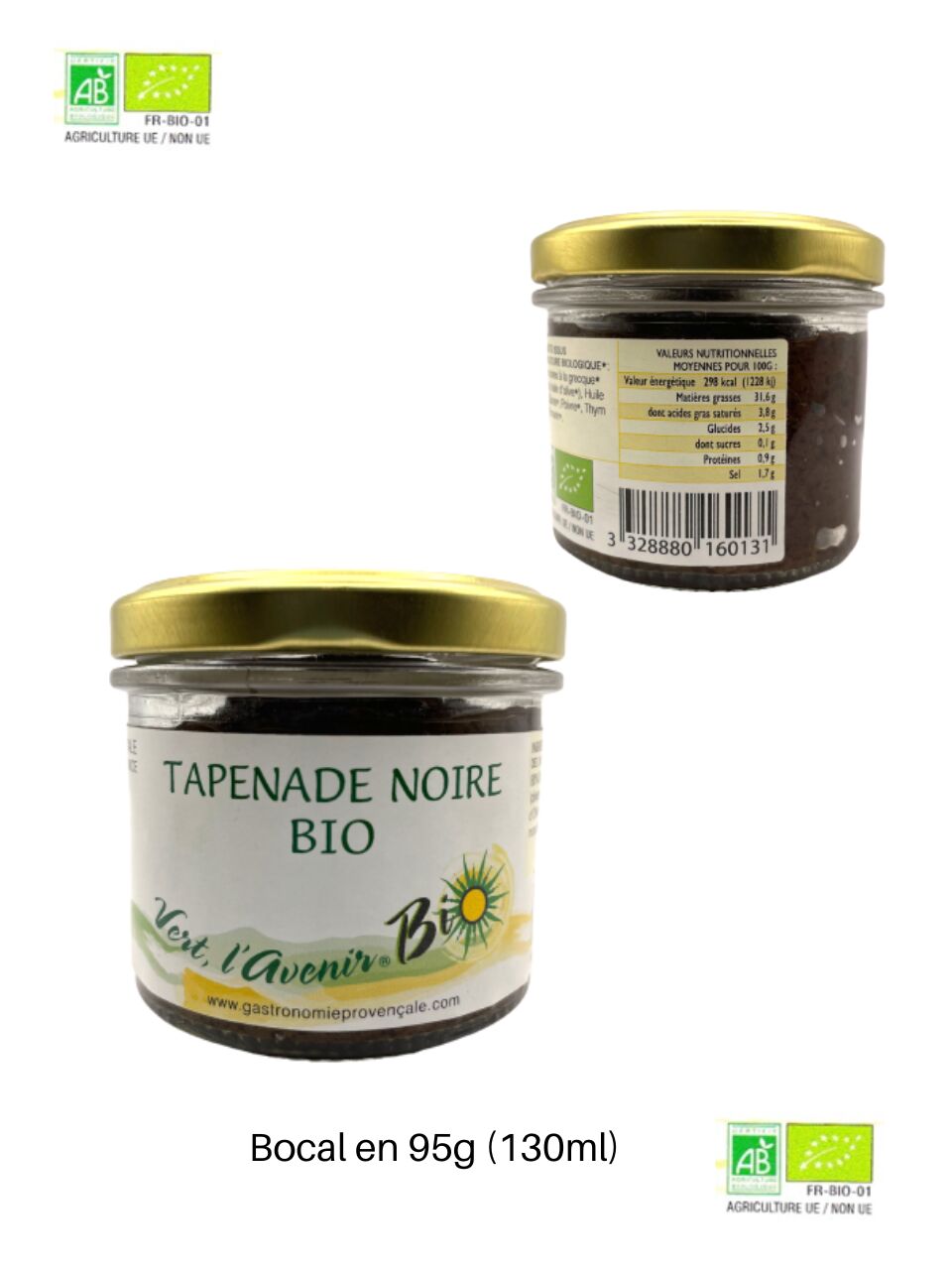 TAPENADE NOIRE BIO - 95g