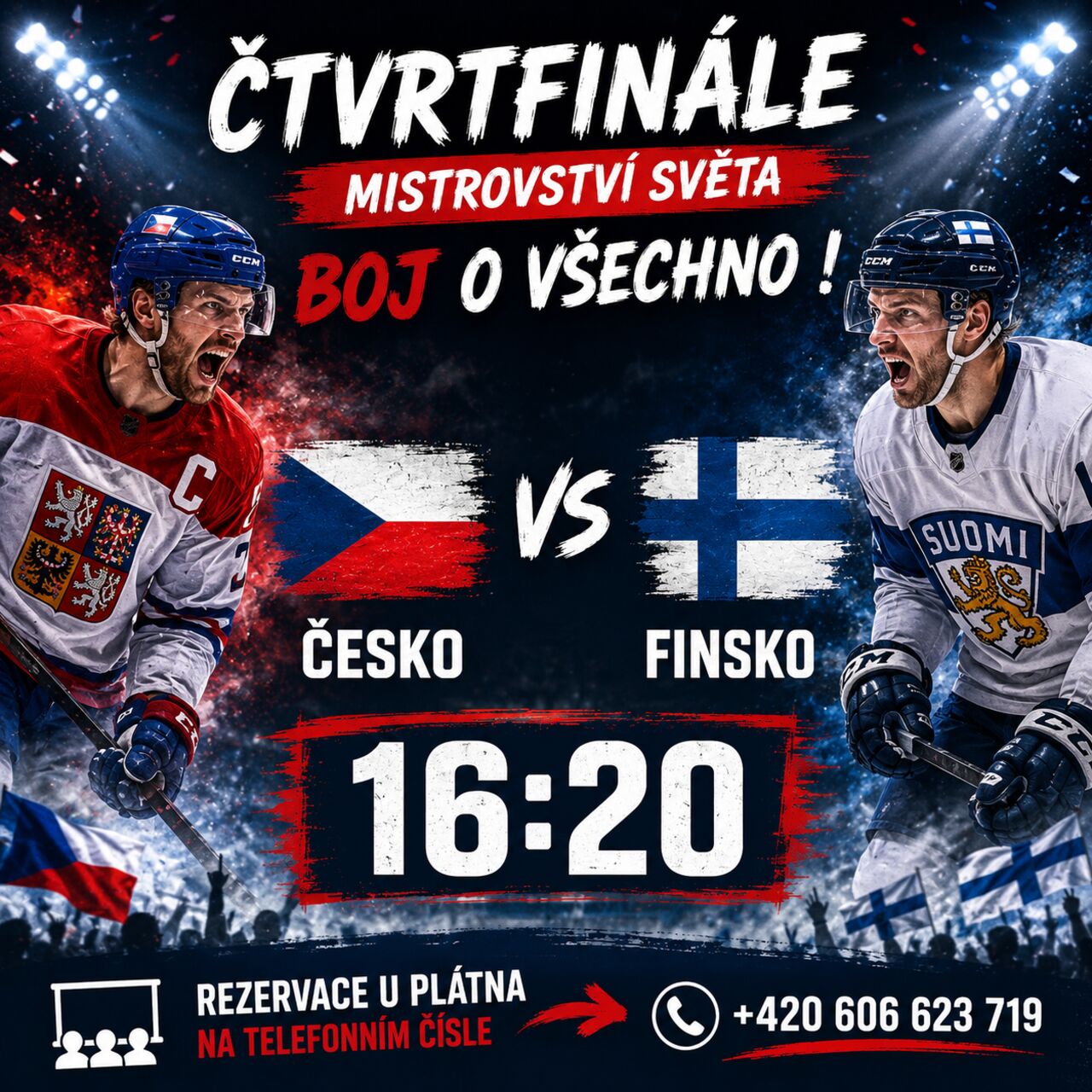 ČTVRTFINÁLE MS v hokeji 2026