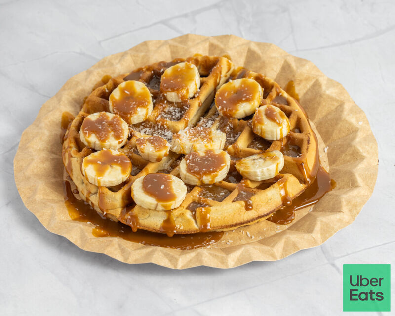 Gofre de dulce de leche .