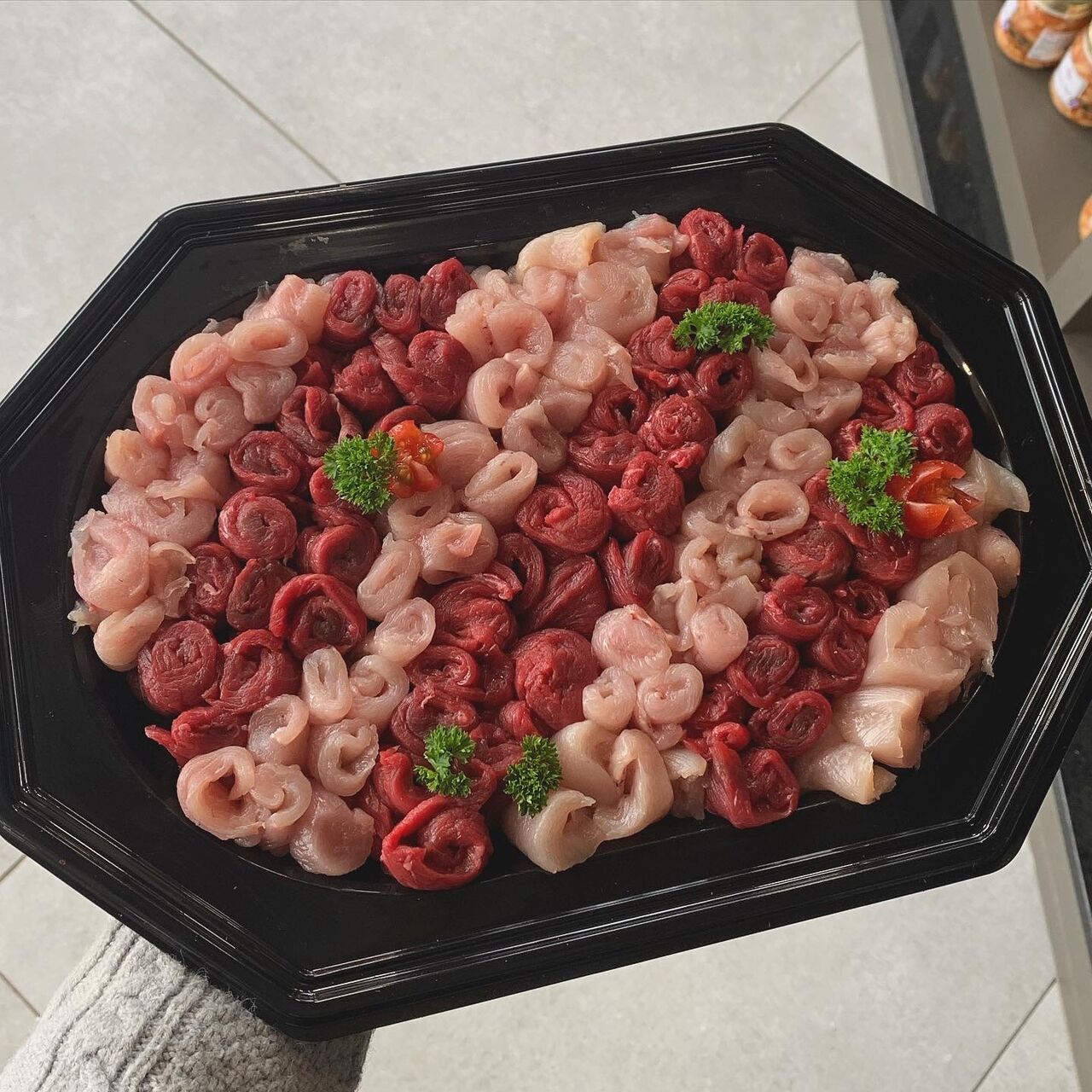 Plateaux de fondue chinoise (boeuf, volaille, veau..)
Prix selon les poids