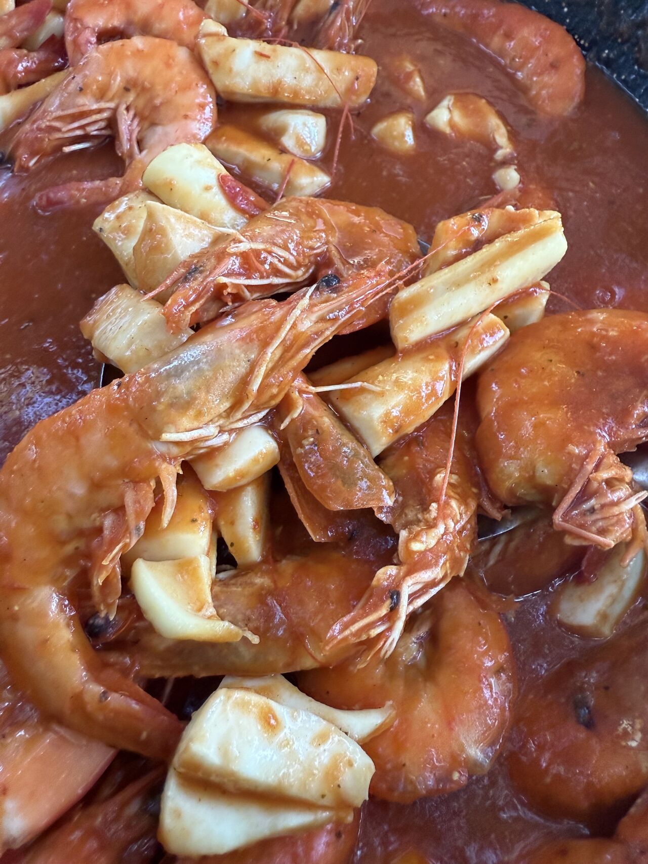 Les crevettes à l’amoricaine