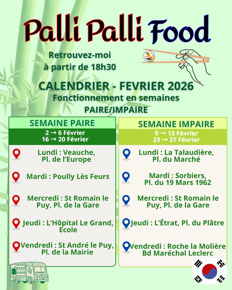 Emplacements Février 2026