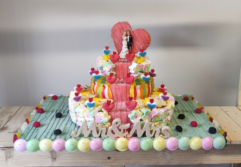 Gâteau de bonbons mariage 