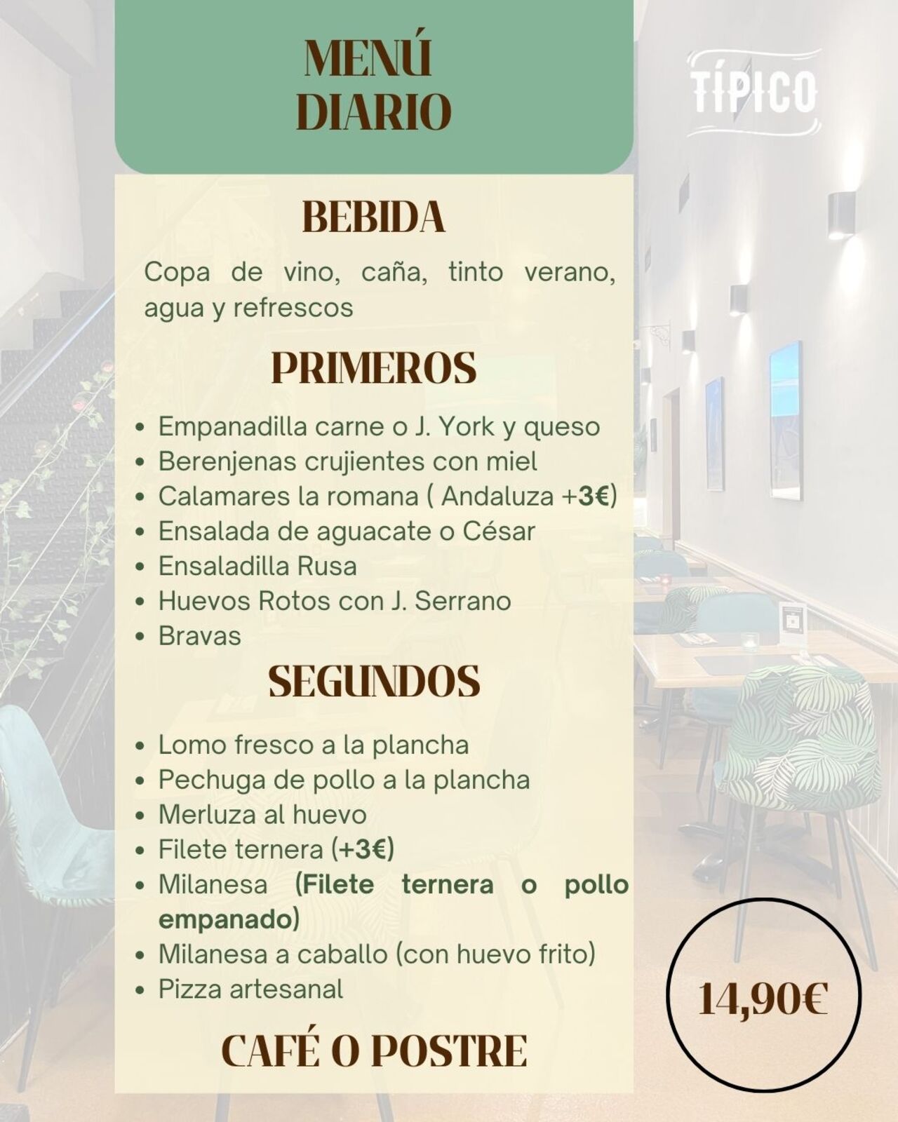 TÍPICO – Menú Diario